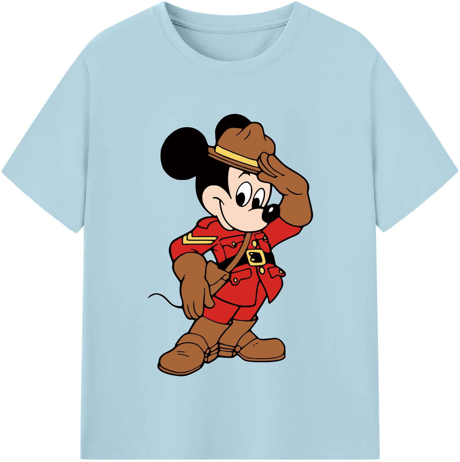 （画像用） ミッキーマウス Mickey Mouse 綿100％半袖Tシャツ（フロントプリント）